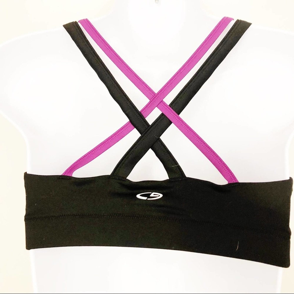 5/$25 Champion DuoDry Strappy Cross Back Sports Bra Women's Size Small - Picture 2 of 4